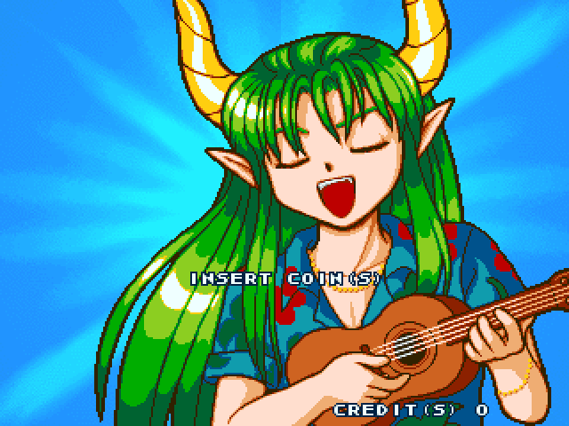Puyo Puyo Sun Arcade Screenshot: Game attract mode.