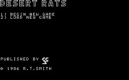 Desert Rats: The North Africa Campaign for IBM PC/Compatibles - Title screen.