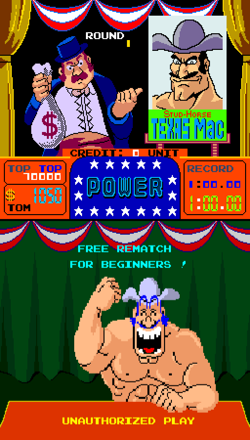 Arm Wrestling Arcade Screenshot: I lost that round...