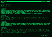 Zork III: The Dungeon Master for Amstrad PCW - Exploring a dark cavern...