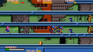 Psycho Soldier for Arcade - Attacking this wall so I can continue on the path...