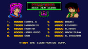 Psycho Soldier for Arcade - High scores.