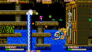 Psycho Soldier for Arcade - The fourth level ends with a giant jumping fish...
