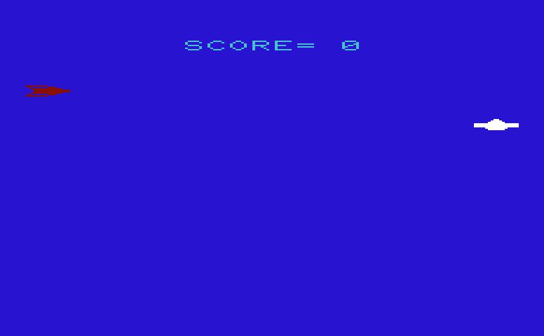 Pandemonium Commodore VIC-20 Screenshot: Game start.