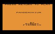 Pandemonium for Commodore VIC-20 - Title screen.