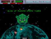 Blasteroids for Arcade - Attacking the first end boss...