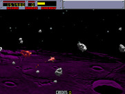 Blasteroids for Arcade - The small ship has limited firepower, but is the most agile.