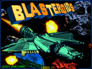 Blasteroids for Arcade - Title screen.