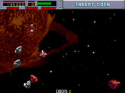 Blasteroids for Arcade - Large asteroids split into small ones when shot...