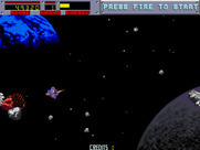 Blasteroids for Arcade - The glowing shield helps reduce damage during collisions...