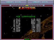 Blasteroids for Arcade - High scores.