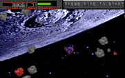 Blasteroids for IBM PC/Compatibles - Lots more asteroids appear now...