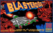 Blasteroids for IBM PC/Compatibles - Title screen.