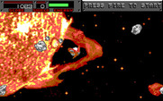 Blasteroids for IBM PC/Compatibles - Blasting asteroids...