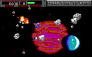 Blasteroids for IBM PC/Compatibles - Each sector has a large number of asteroids to destroy.