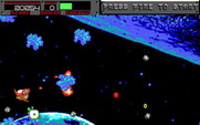 Blasteroids for IBM PC/Compatibles - Additional types of enemies begin to appear here as well...