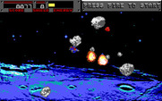 Blasteroids for IBM PC/Compatibles - Don't crash into asteroids, it will drain energy!