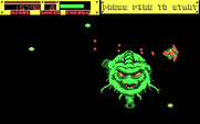 Blasteroids for IBM PC/Compatibles - Attacking the first end of level boss...