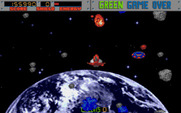 Blasteroids for Amiga - A UFO appears suddenly...