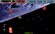 Blasteroids for Amiga - Game start.