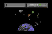 Blasteroids for Commodore 64 - Incoming ship! Watch out!