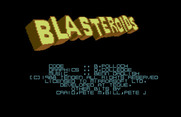 Blasteroids for Commodore 64 - Title screen 1.