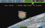 Blasteroids for Atari ST - Seven more sectors to go.