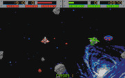 Blasteroids for Atari ST - Two players can play at the same time.