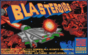 Blasteroids for Atari ST - Title screen.