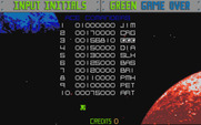 Blasteroids for Atari ST - Game over, but a new high score!