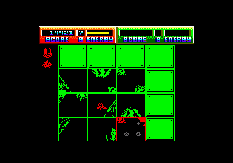 Blasteroids Amstrad CPC Screenshot: One sector left...