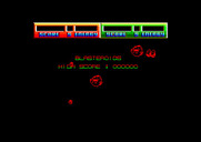 Blasteroids for Amstrad CPC - Title screen.