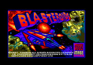 Blasteroids for Amstrad CPC - Loading screen.