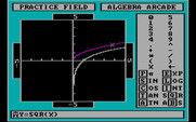 Algebra Arcade for IBM PC/Compatibles - You can use the practice playfield to try out some equations.