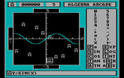 Algebra Arcade for IBM PC/Compatibles - Using a SIN wave to hit some targets.