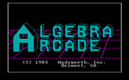 Algebra Arcade for IBM PC/Compatibles - Title screen.