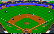 MicroLeague Baseball IV for IBM PC/Compatibles - A ground ball...