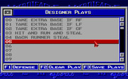 MicroLeague Baseball IV for IBM PC/Compatibles - Set up your own custom plays, or modify existing ones.