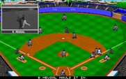 MicroLeague Baseball IV for IBM PC/Compatibles - Catching a fly ball...