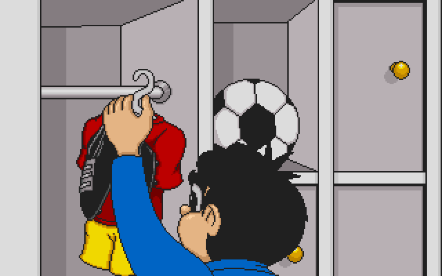 Soccer Kid IBM PC/Compatibles Screenshot: Here's our hero!