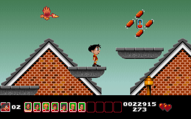 Soccer Kid IBM PC/Compatibles Screenshot: There's one of the cards I'm trying to locate!