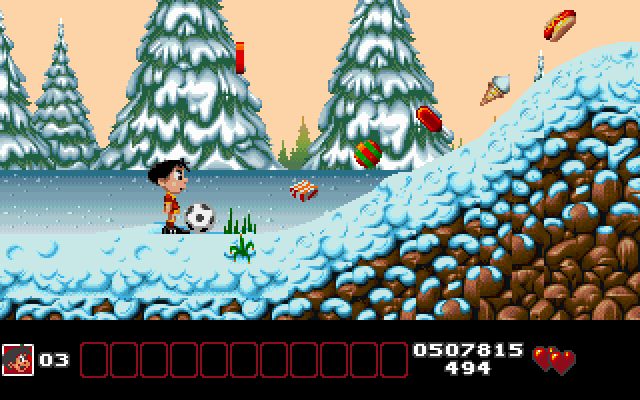 Soccer Kid IBM PC/Compatibles Screenshot: The next country is Russia...