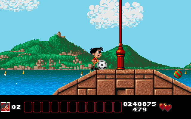 Soccer Kid IBM PC/Compatibles Screenshot: Off to the next area in Italy...