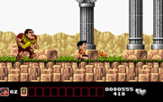 Soccer Kid for IBM PC/Compatibles - A giant gladiator chases me!