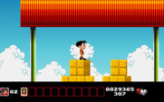 Soccer Kid for IBM PC/Compatibles - Jumping on bales of hay.