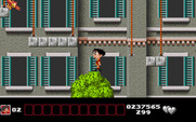 Soccer Kid for IBM PC/Compatibles - More falling platforms as you explore these buildings.