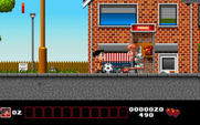 Soccer Kid for IBM PC/Compatibles - Use the soccer ball to knock down this skateboarder.