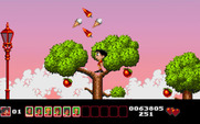 Soccer Kid for IBM PC/Compatibles - You can jump in trees to reach some items.