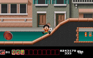 Soccer Kid for IBM PC/Compatibles - Smack! I was hit by a rolling barrel.