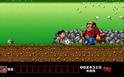 Soccer Kid for IBM PC/Compatibles - Hit this big guy with the soccer ball a few times to knock him down.